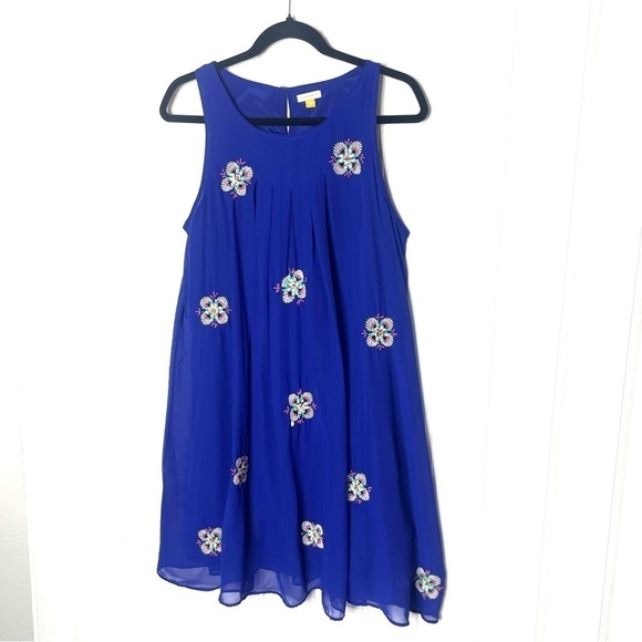 Anthropologie Amapola Sleeveless Shift Dress by Leifsdottir Sz 10 042 - Picture 3 of 11